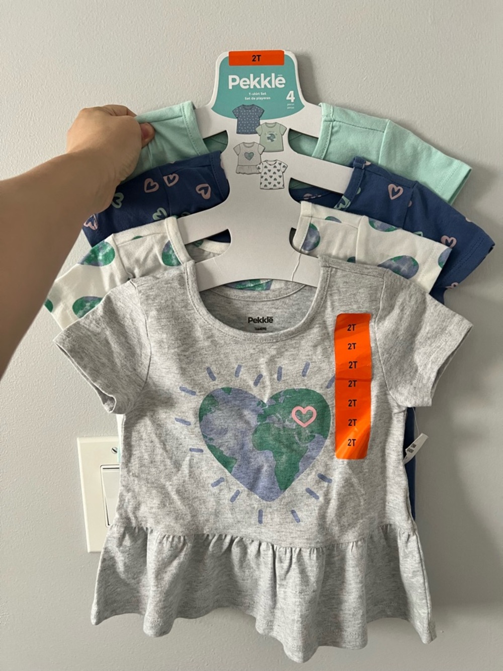 Pekkle Toddler Peplum Tops (4 pack)